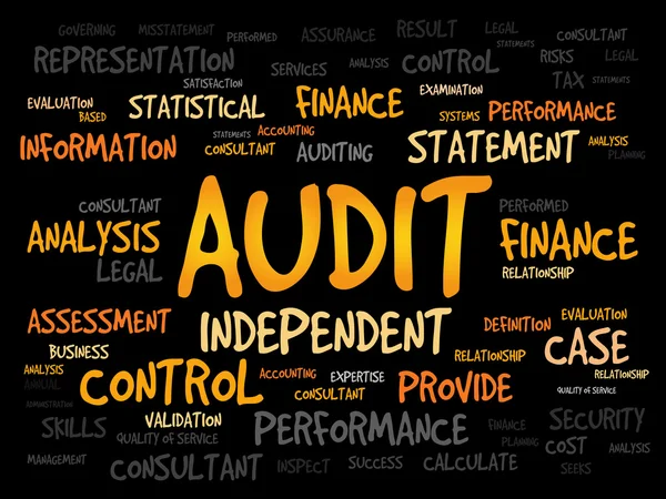 AUDIT word cloud — Stock Photo, Image