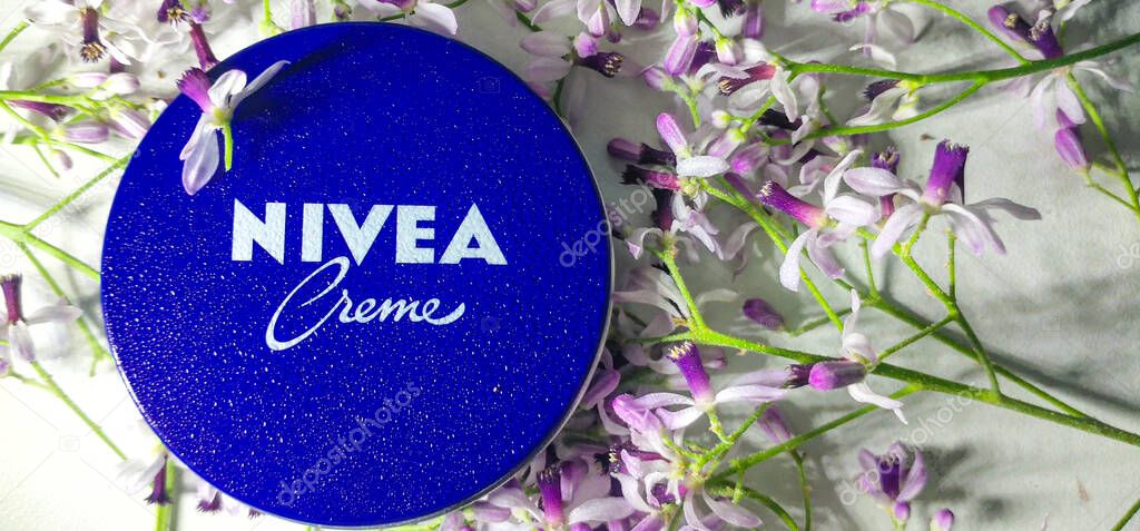 03/22/2021 : Chennai,  Tamilnadu INDIA : NIVEA Cream moisturizer for both Men and woman.  Nivea German based cosmetics producing company
