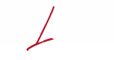 Metin animasyonuna bayılırım. Minimalizm tarzı. Sanat grafikleri. Şeffaf bir arkaplanda. Kendi kendine çizim animasyonu. Video düzenleme için. 4K 2K HD SD