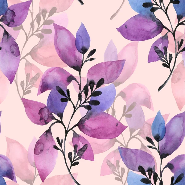 紫叶树纹理图案背景 紫罗兰超概念 紫罗兰分枝 — 图库照片