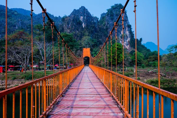 Bridge in Vang Vieng,Laos Royalty Free Stock Photos