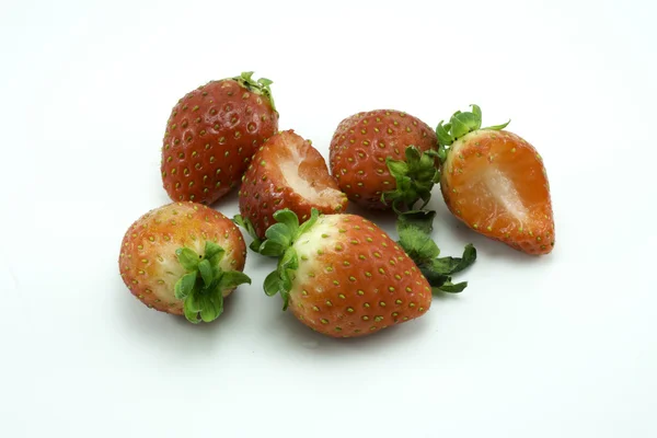 Fresas fondo blanco — Foto de Stock