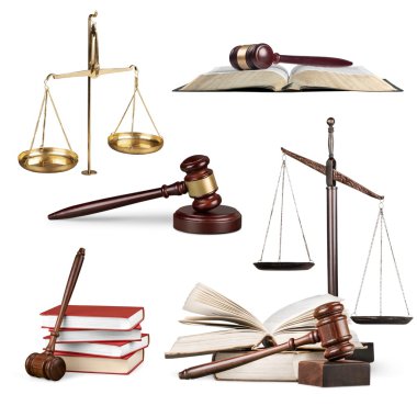 Adalet ölçekler ve kitaplar