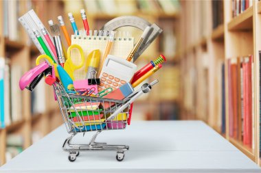 ileti örneği nesneleri mini süpermarket arabası