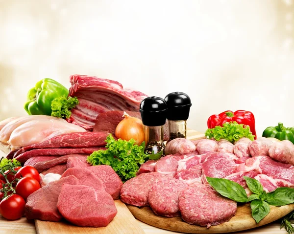 Fresh Raw Meat Background — Stock Photo, Image