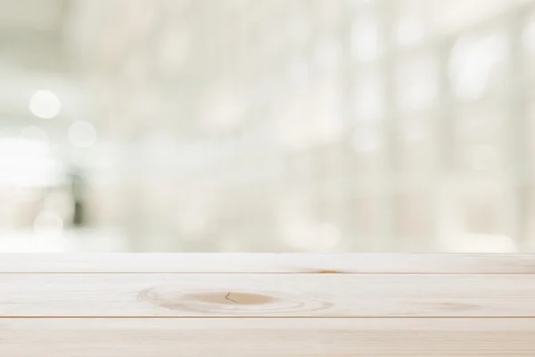 Worn table and blur background — Stock Photo, Image