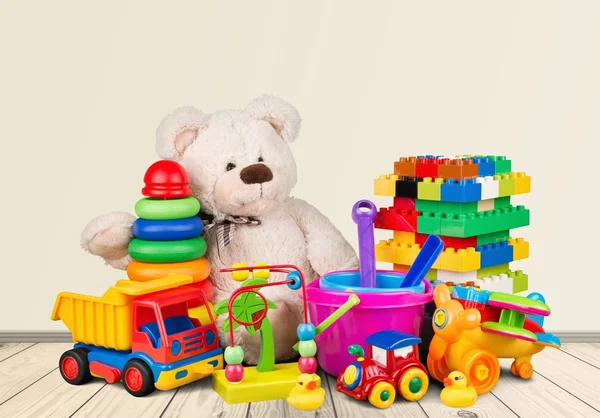 Colecție de jucării izolate — Fotografie, imagine de stoc