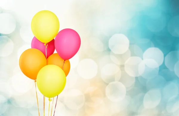 Bando de balões coloridos — Fotografia de Stock