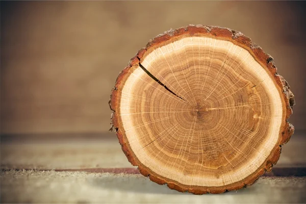 나무 조각 라운드 — 스톡 사진