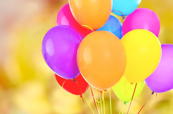 Kilka kolorowych balonów — Zdjęcie stockowe