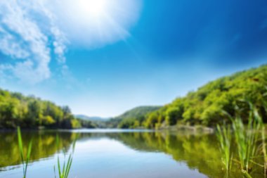 yaz göl doğa manzara