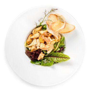 Lezzetli tavuk plaka üzerinde