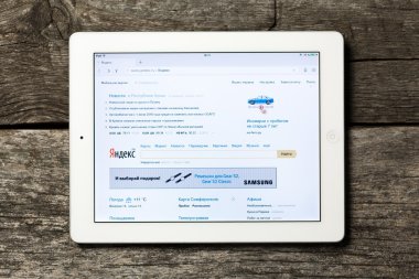Yandex beyaz Apple IPAD.