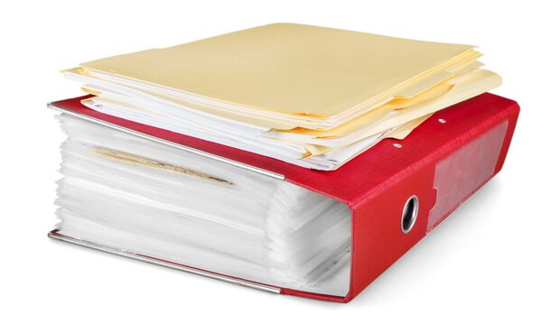 файлы в папках на белом
