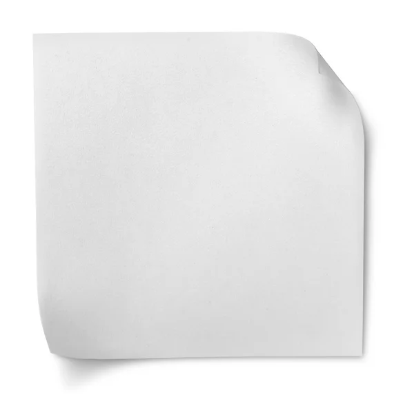 White note paper — Stock Photo, Image