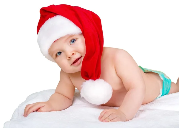 Милий хлопчик Санта Клауса — стокове фото