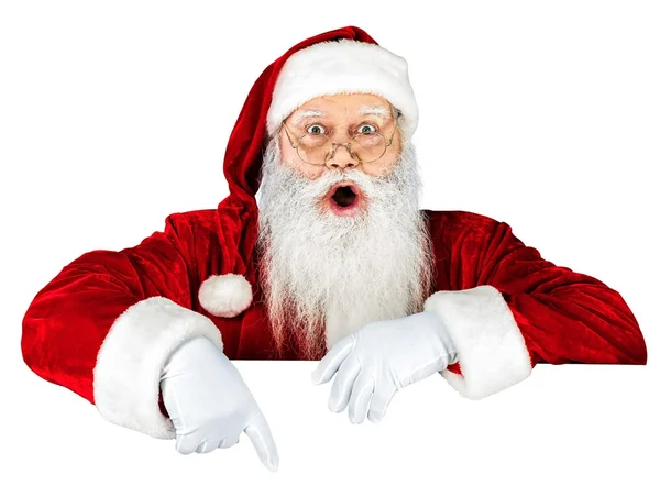 Здивований Санта Клауса — стокове фото
