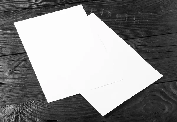 Papéis brancos vazios — Fotografia de Stock