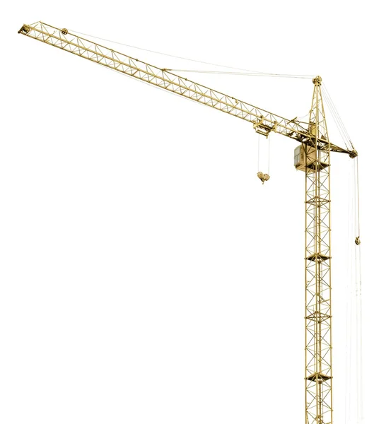 Building crane on white — Stock Photo, Image