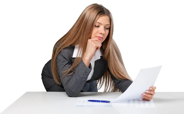 Portrait of a young  businesswoman — Stock Photo, Image