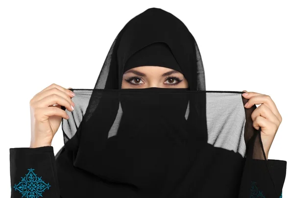 Mysterieuze Arabische vrouw — Stockfoto