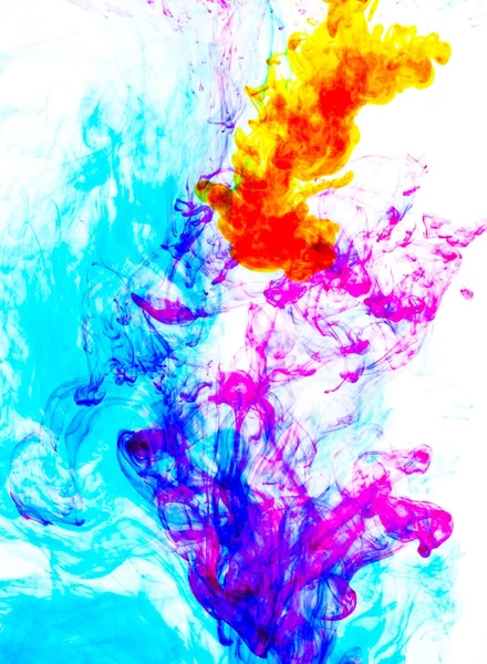 Color acrílico en agua — Foto de Stock