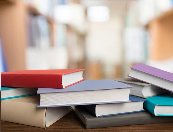 Books on  table  background — Stock Photo, Image