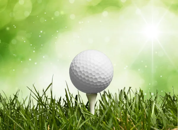 Golfbal op Tee — Stockfoto