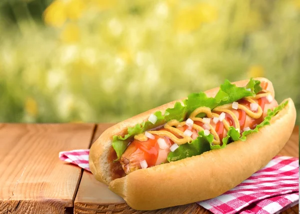 Grill sült Hot Dog — Stock Fotó