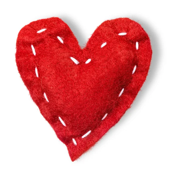 Красное декоративное сердце — стоковое фото