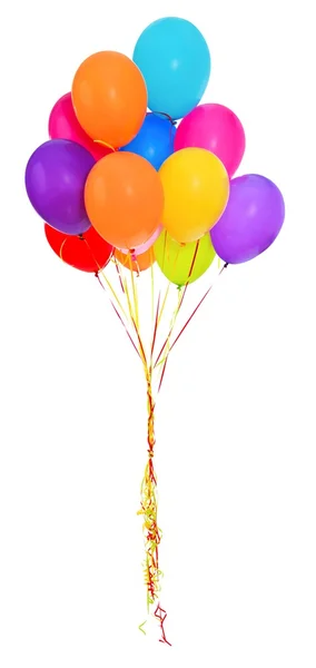 Branco di palloncini colorati — Foto Stock