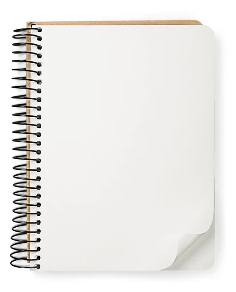 Cuaderno abierto en blanco — Foto de Stock