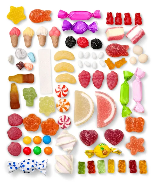 Various colorful candies