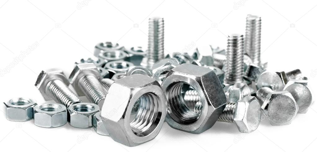 metal bolts and nuts