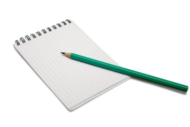 boş bir defter ve kalem 