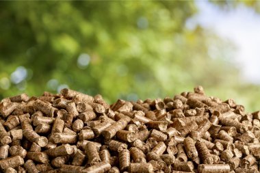 Pellets Biomass- close up clipart