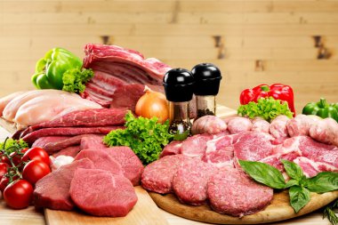Taze Çiğ Et Arkaplanı 