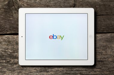 Beyaz Apple ipad üstünde eBay.