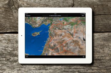  Google harita app Apple IPAD.