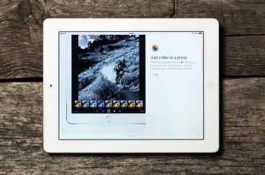 Filtreler beyaz Apple IPAD.