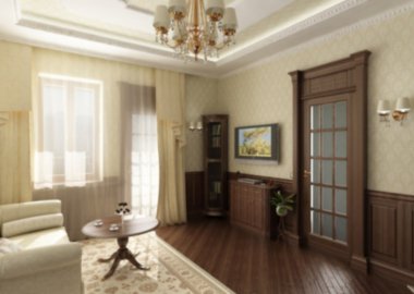 Modern oturma odasının lüks iç mekanı