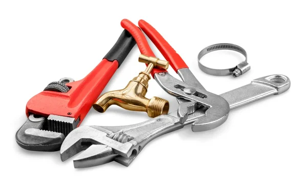 Högen av låssmed verktyg — Stockfoto