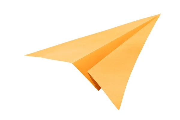 Sárga papír repülőgép — Stock Fotó