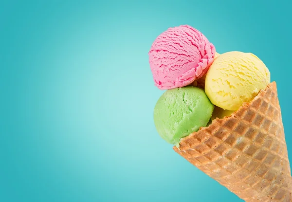 Cucharadas de helado — Foto de Stock