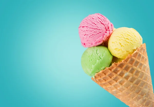 Scoops of ice cream — Stock Photo, Image