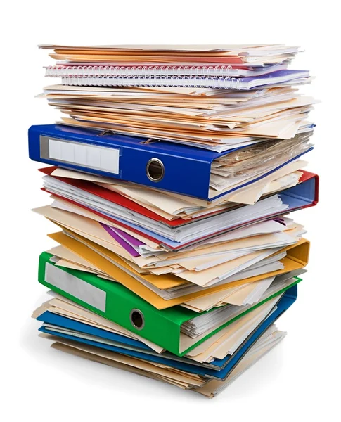 File folders with documents — Stock Photo, Image