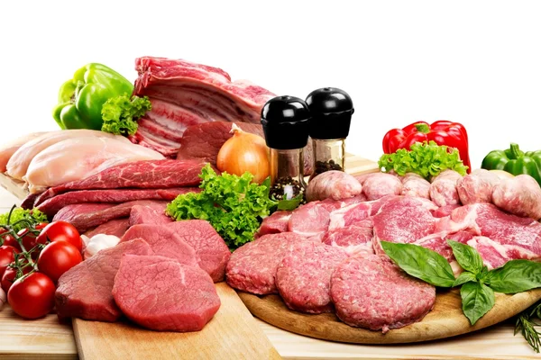 Fresh Raw Meat Background — Stock Photo, Image