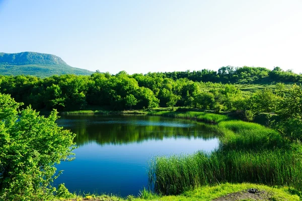 Schöner Bergsee — Stockfoto