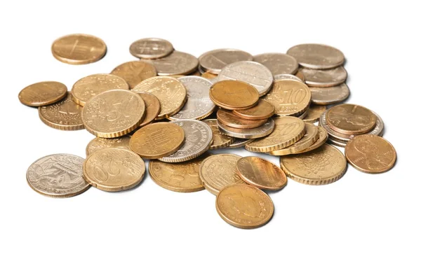 Golden  coins  on a background — Stock Photo, Image