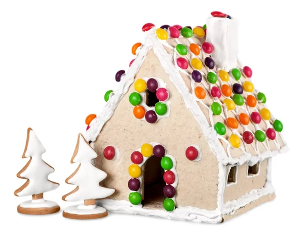 Christmas Gingerbread Cookie House — Stock Photo, Image